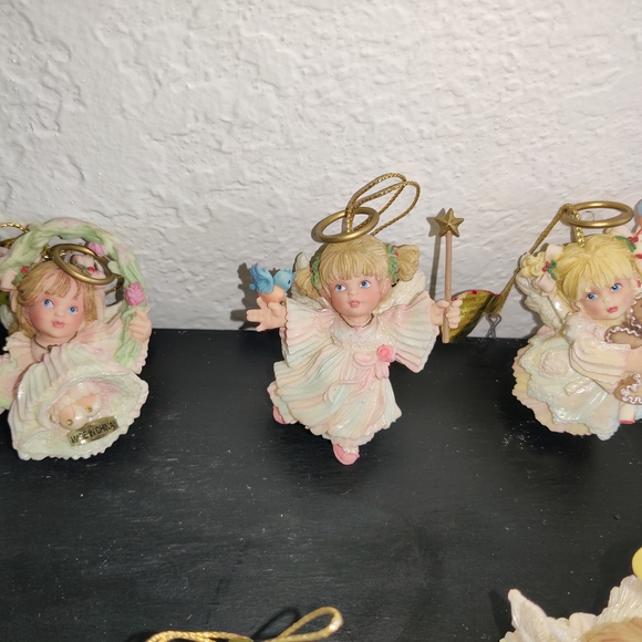 12 Heirloom Ornaments Angels Ashton Drake 1996 - Picture 1 of 6
